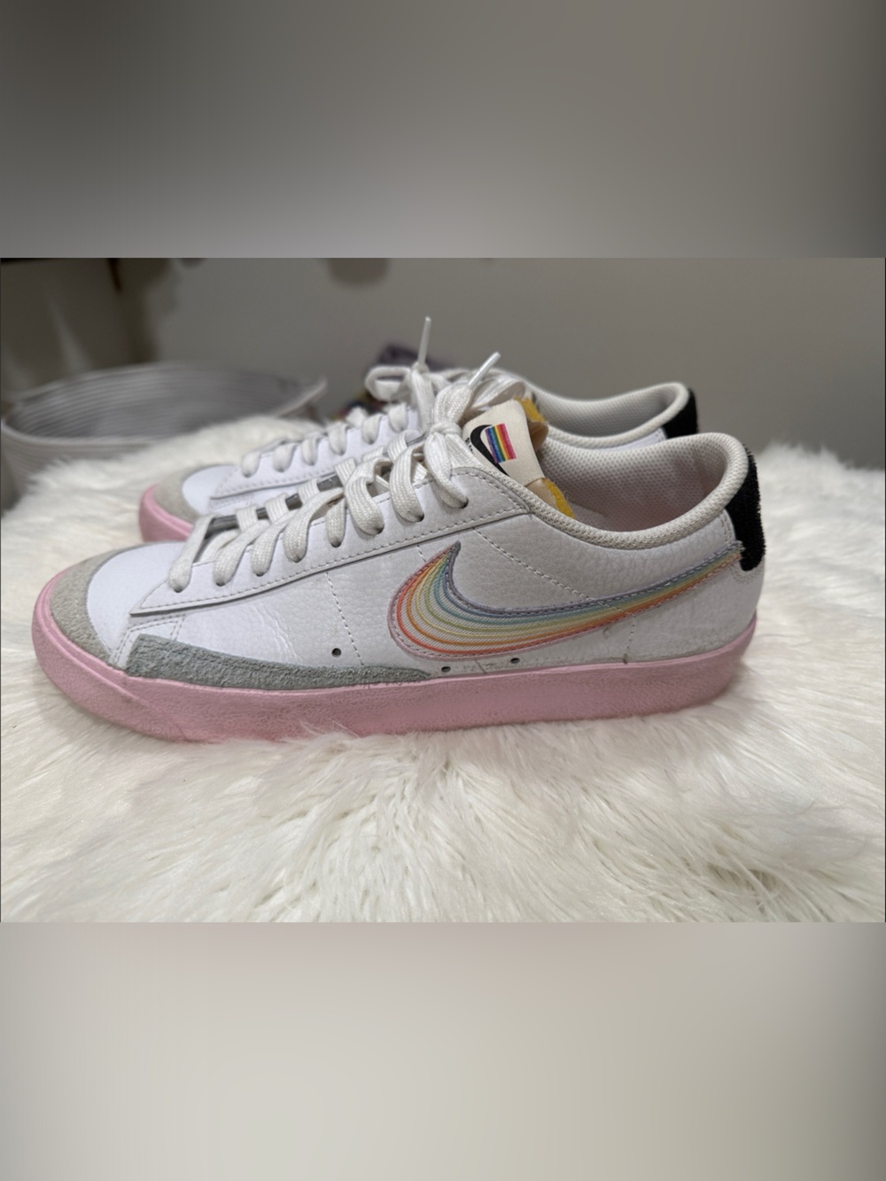 Nike Blazer Low '77 BT Be True Rainbow LGBTQ Pride Pink White